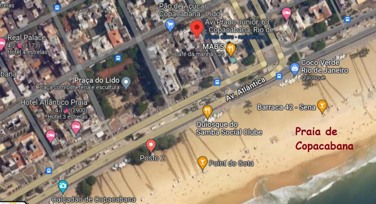 Апартаменты Apartamento Em Copacabana Na Quadra Da Praia Рио-де-Жанейро Экстерьер фото